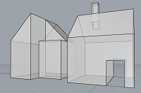 ساخت خانه سه بعدی در راینو 
